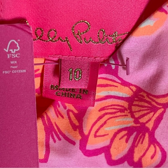 Lilly Pulitzer Mila Stretch Shift Days Bloom Size 10 - Picture 6 of 11